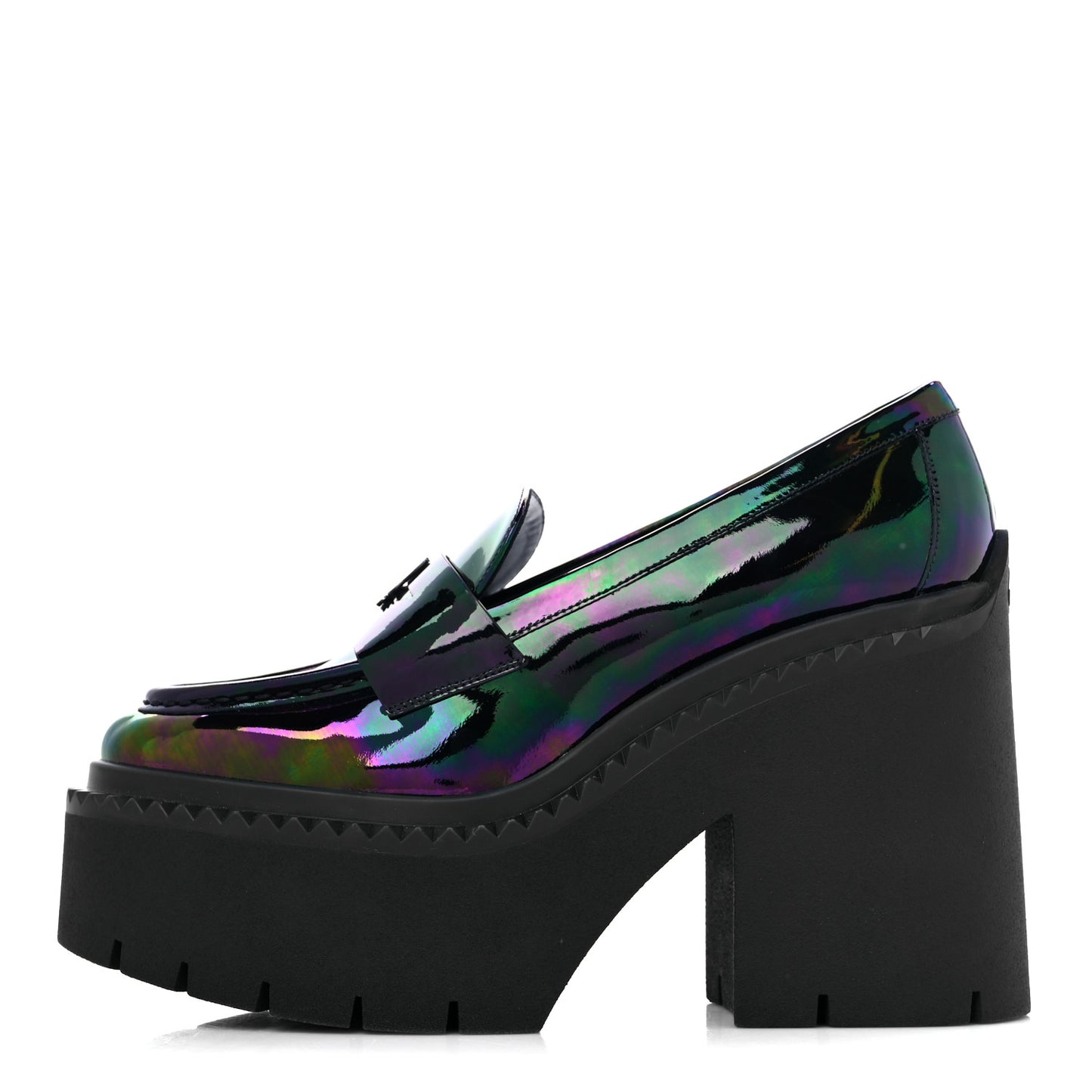 X SAILOR MOON Calfskin Luna 120 Loafers 40 Iridescent