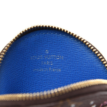 Louis Vuitton Monogram 2019 Christmas Animation Round Coin Purse Blue 6 of 7
