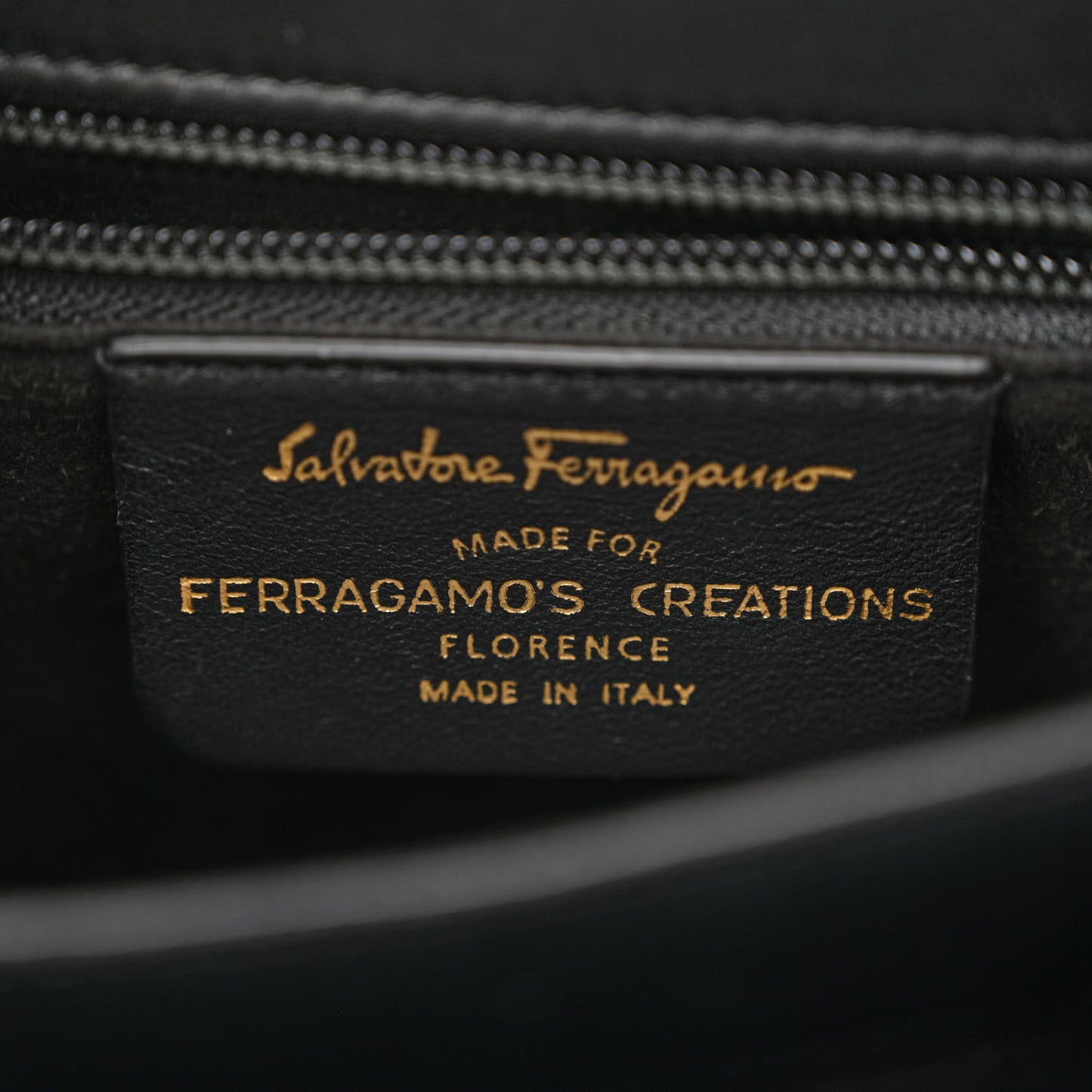 Brushed Off Calfskin Iconic Top Handle Bag Black