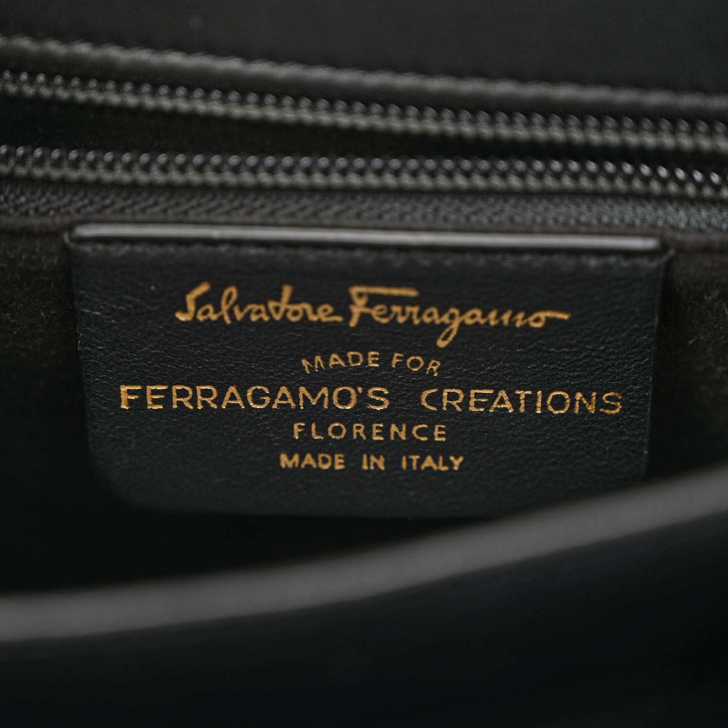 Salvatore Ferragamo Brushed Off Calfskin Iconic Top Handle Bag Black 6 of 12