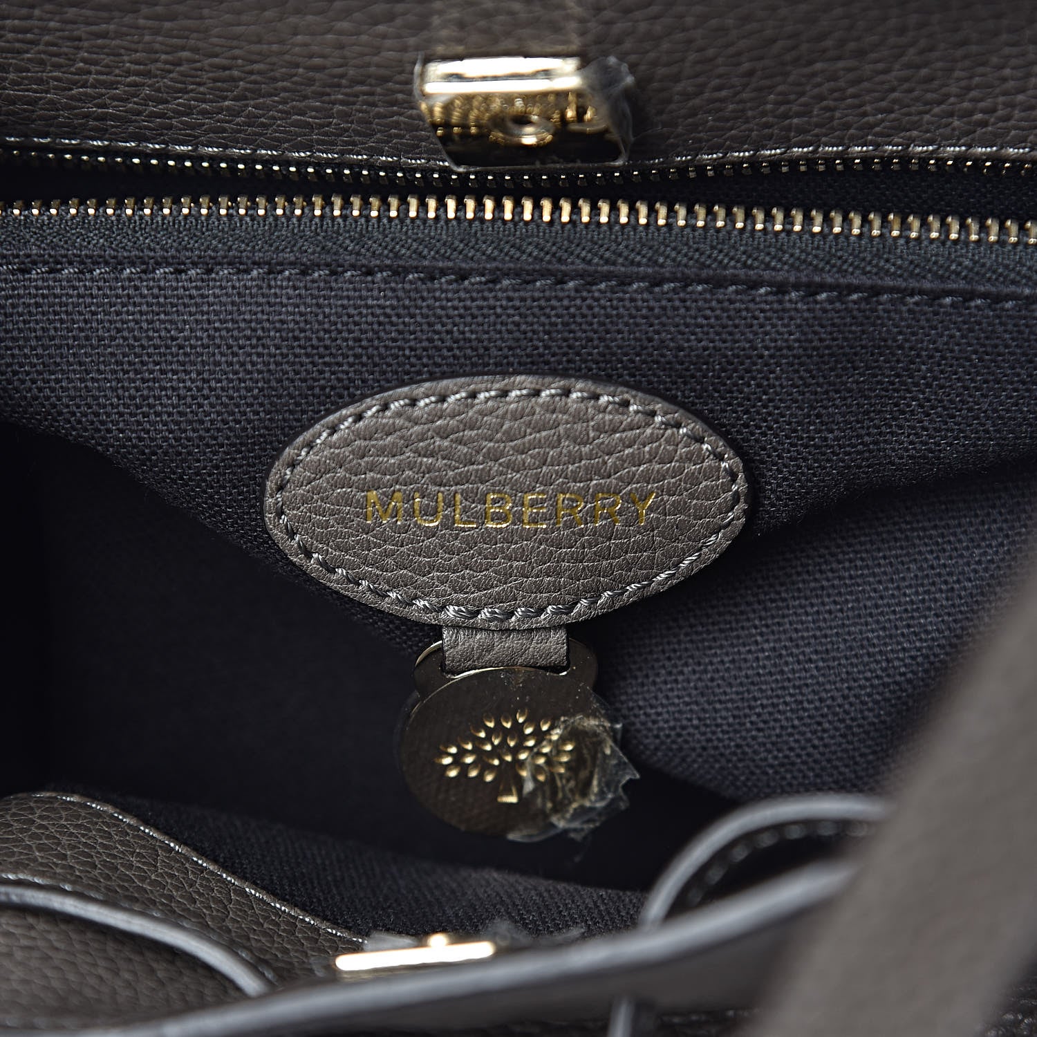 Mulberry Small Classic Grain Small Kensington Mole Grey 6 of 10