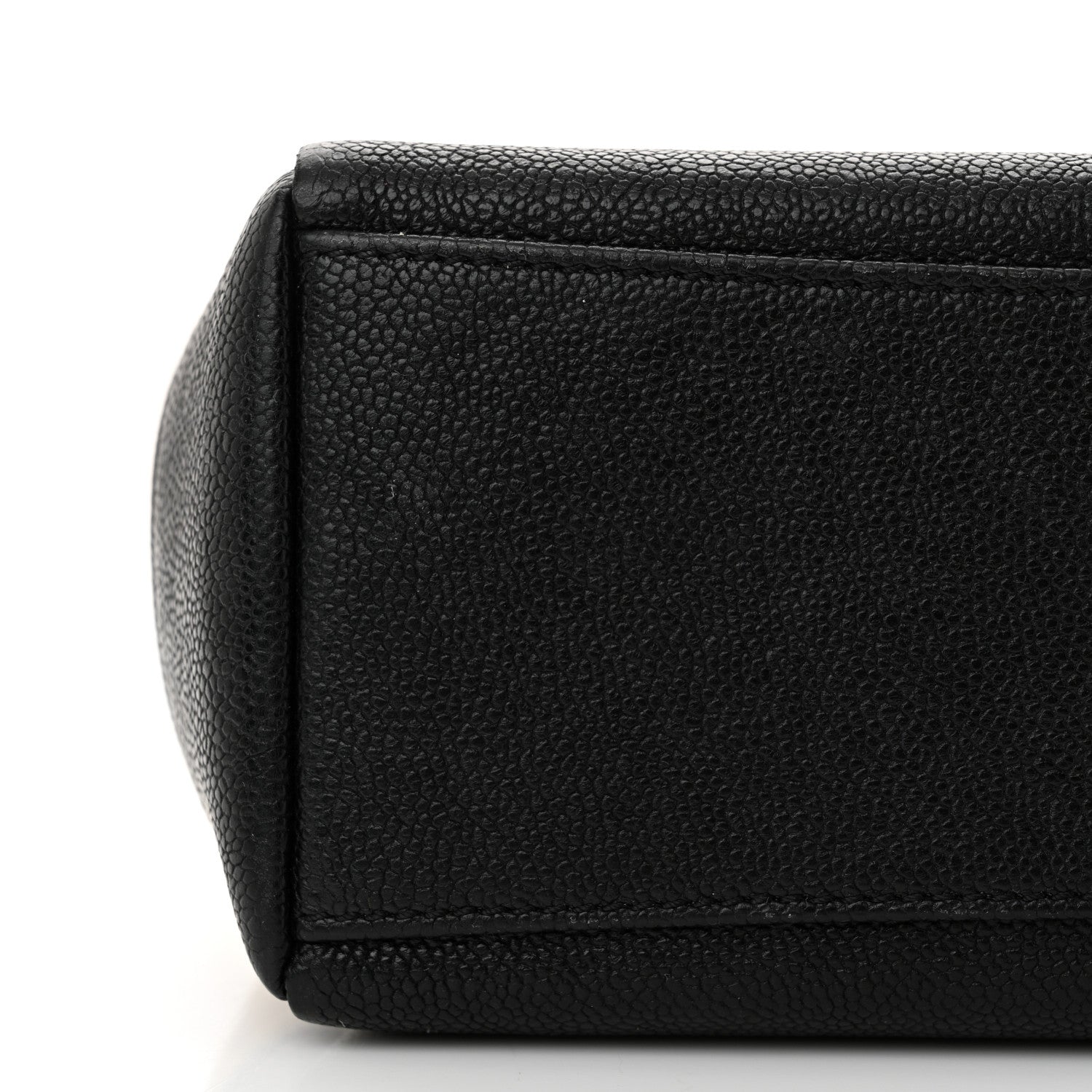 Chanel Calfskin Caviar Quilted Flap Beige Black 11 of 11