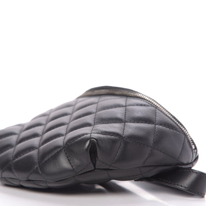 Chanel Calfskin Quilted Waist Belt Bag Black 7 of 9