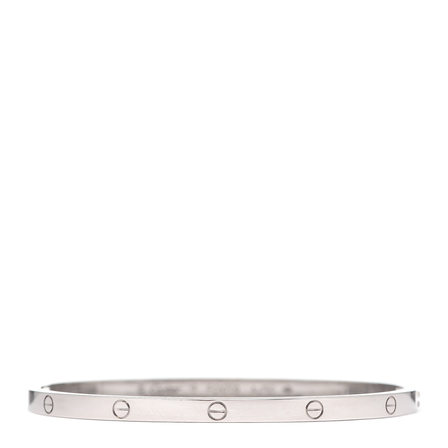 Cartier 18K White Gold Small LOVE Bracelet 17 1 of 6