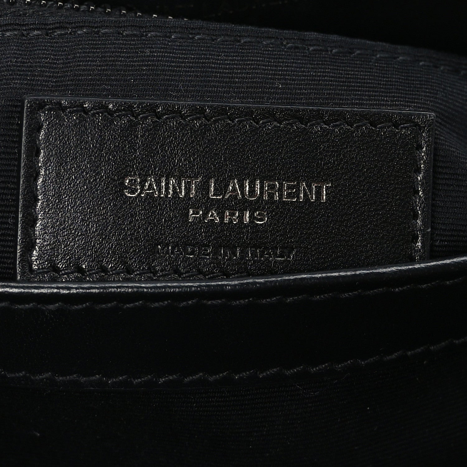 Saint Laurent Calfskin Y Quilted Monogram Monochrome Toy Loulou Crossbody Bag Black 6 of 9