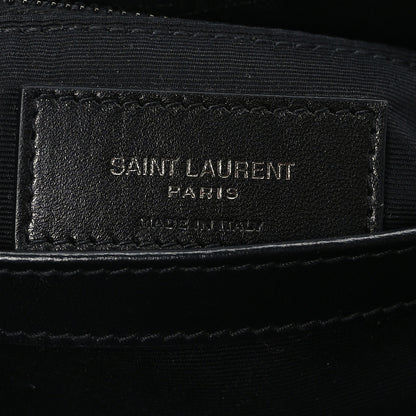 Saint Laurent Calfskin Y Quilted Monogram Monochrome Toy Loulou Crossbody Bag Black 6 of 9