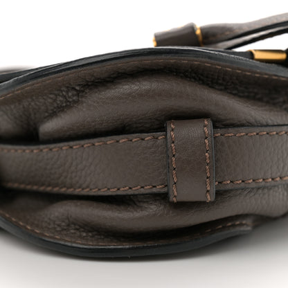 Chloe Calfskin Mini Marcie Round Crossbody Bag Cashmere Grey 9 of 11
