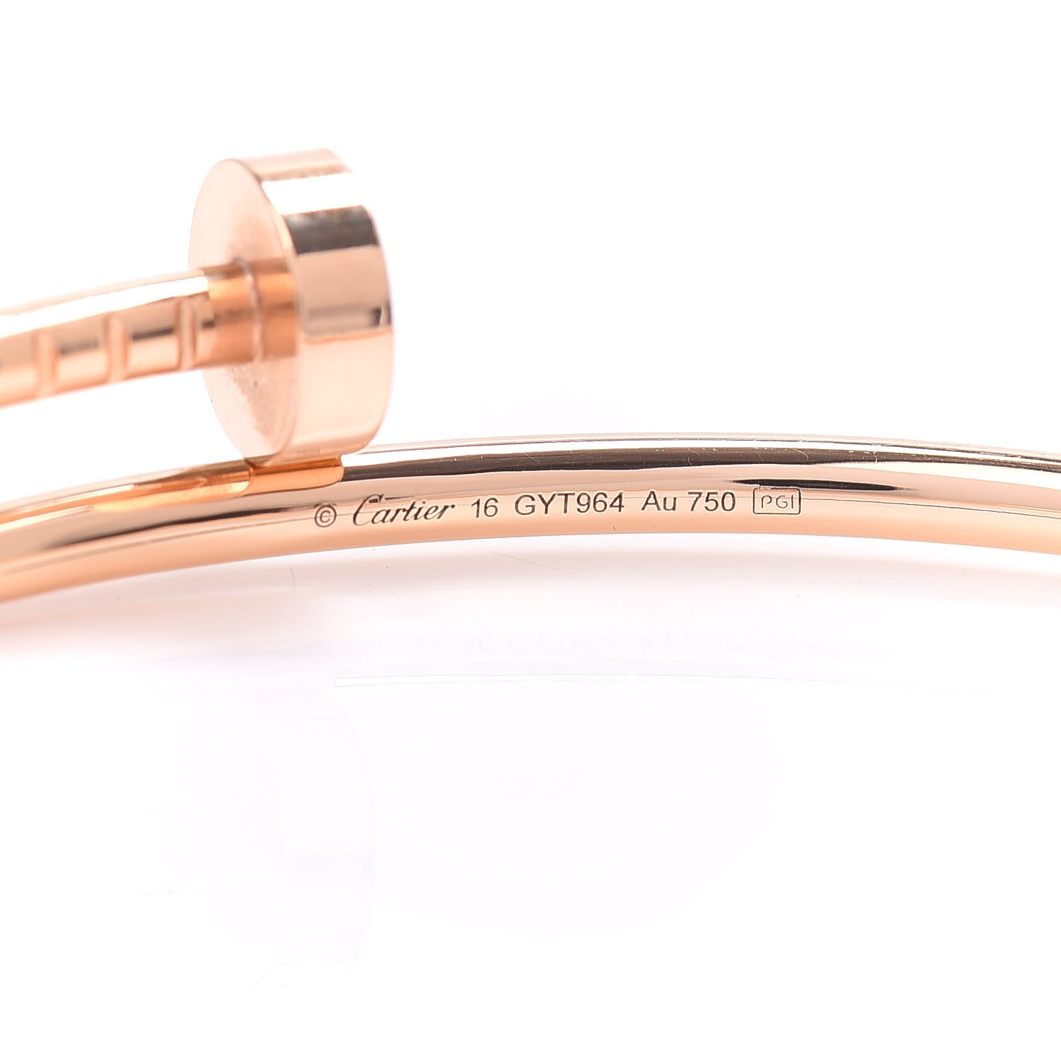Cartier 18K Pink Gold Small Juste Un Clou Bracelet 16 4 of 5