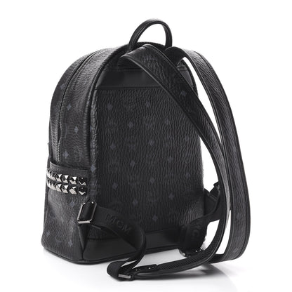 MCM Visetos Small Side Stud Stark Backpack Black 2 of 8