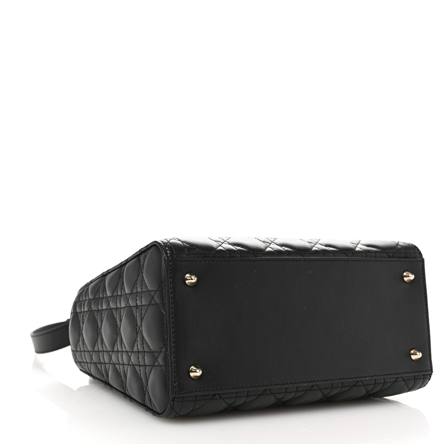 Lambskin Cannage Medium Lady Dior Black