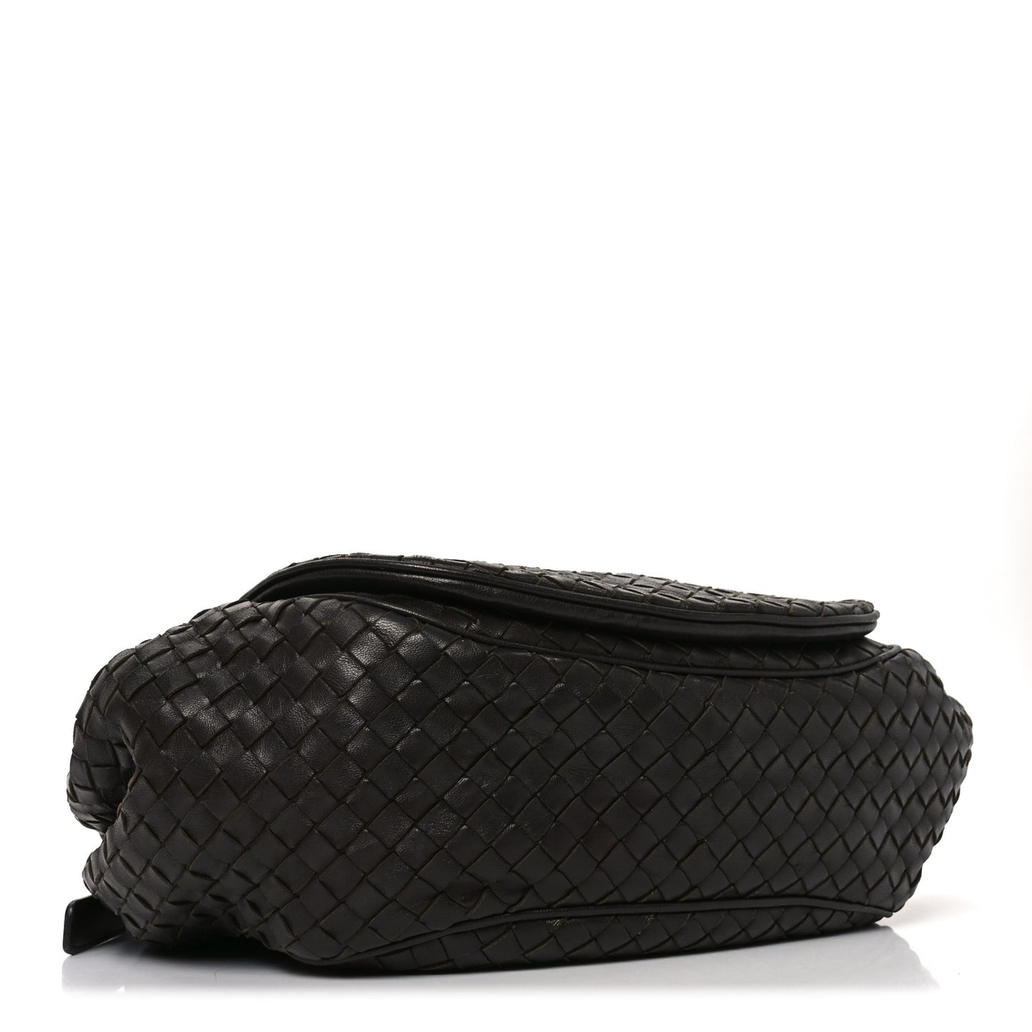 Nappa Intrecciato Messenger Bag Ebano