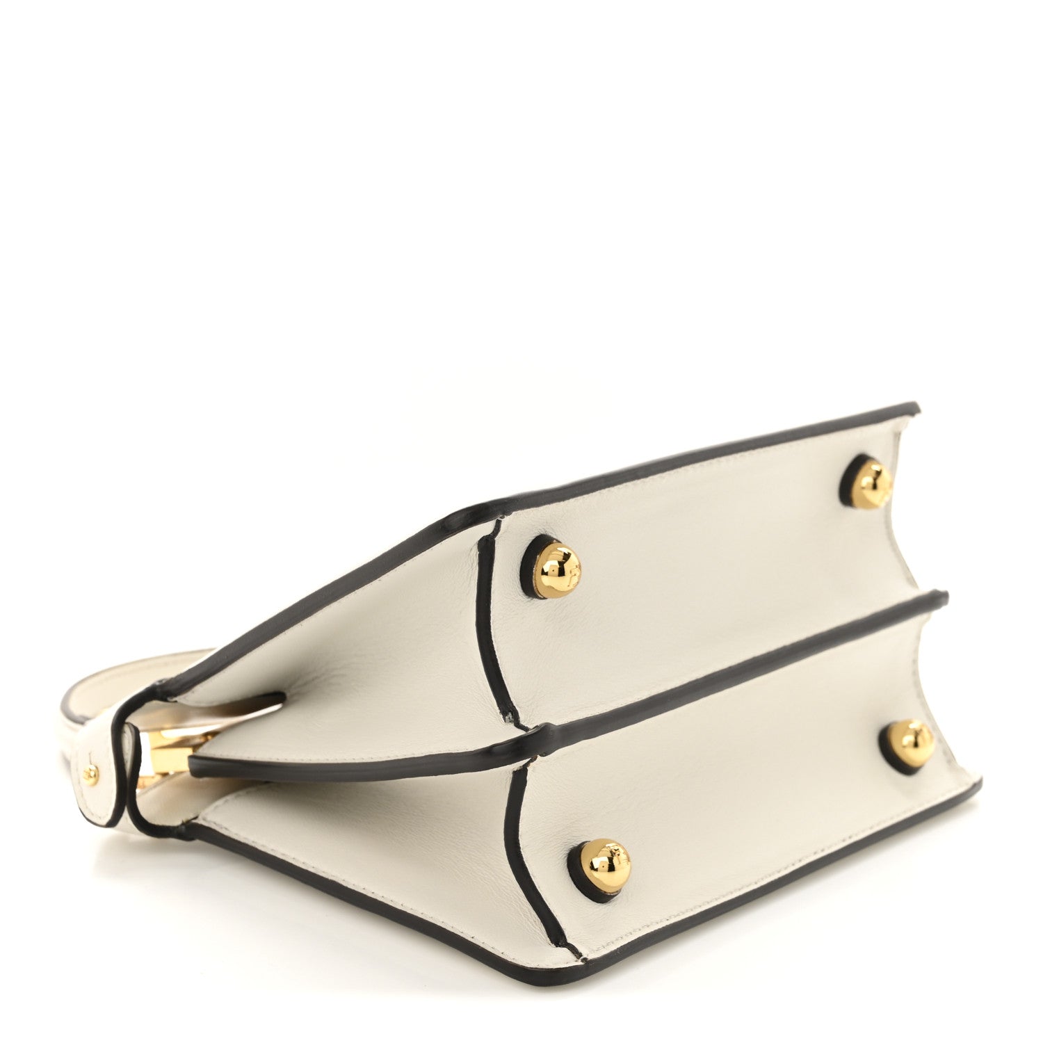 Fendi Shiny Nappa Petite Peekaboo I SEE U Satchel White 4 of 13