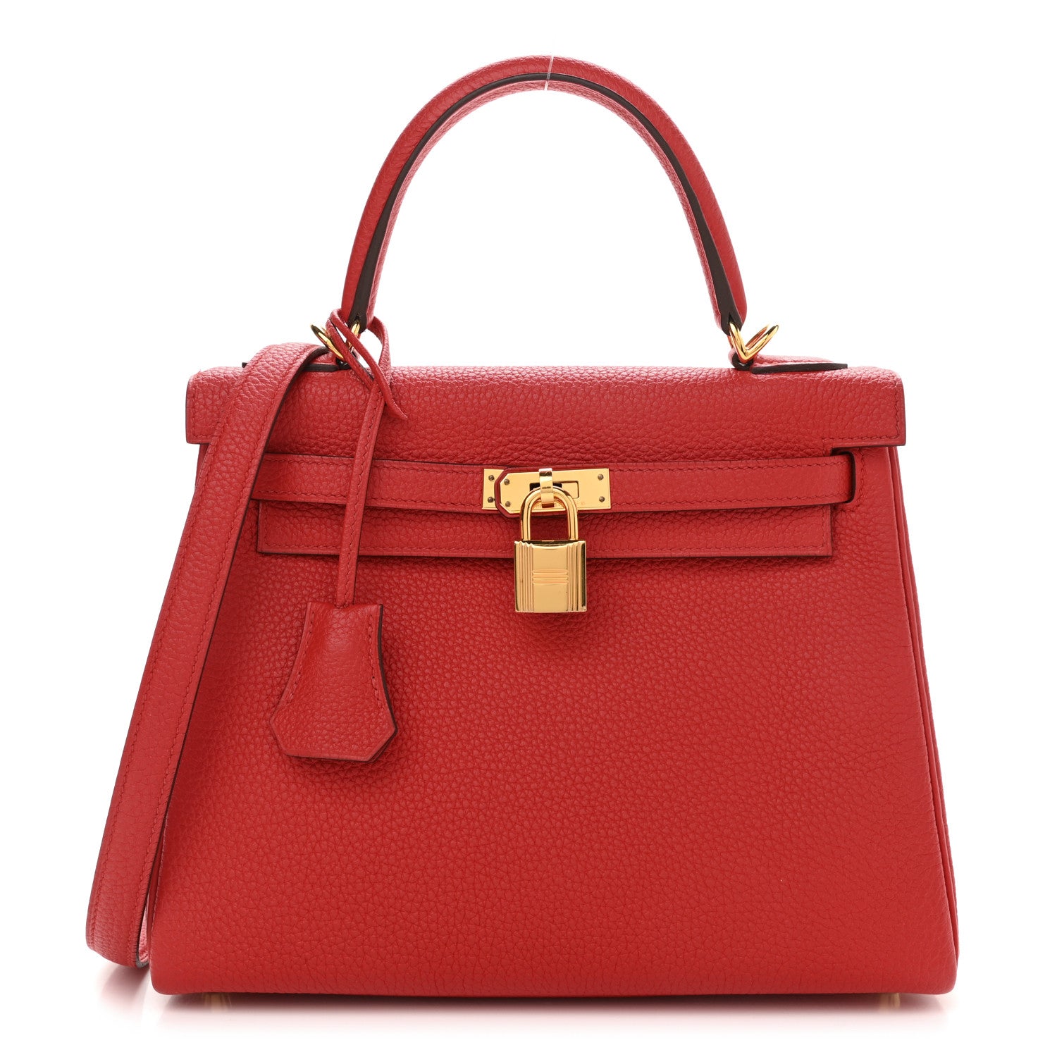 Hermes Togo Kelly Retourne 25 Rouge De Coeur 1 of 10