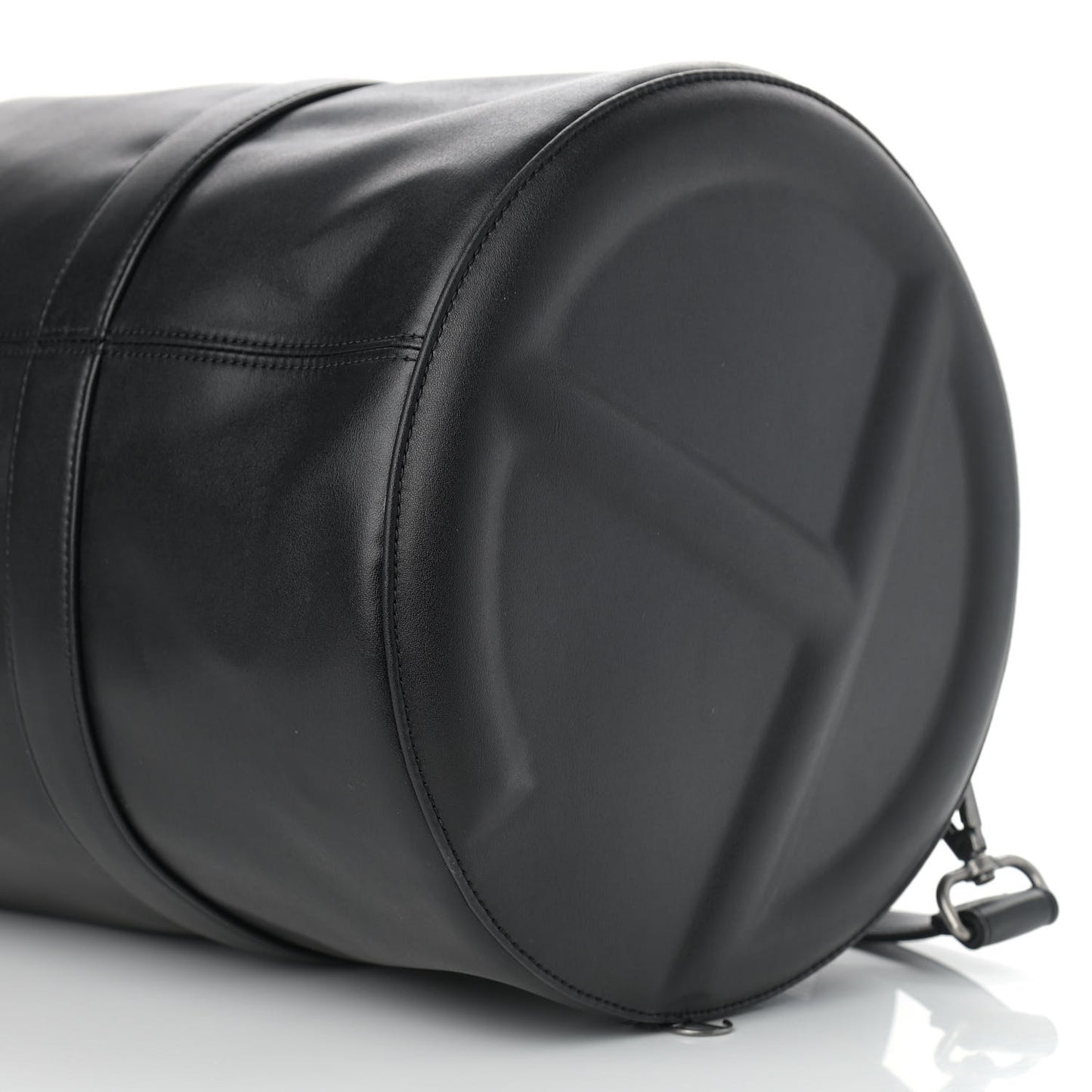 Vegan Leather Large Duffle Black