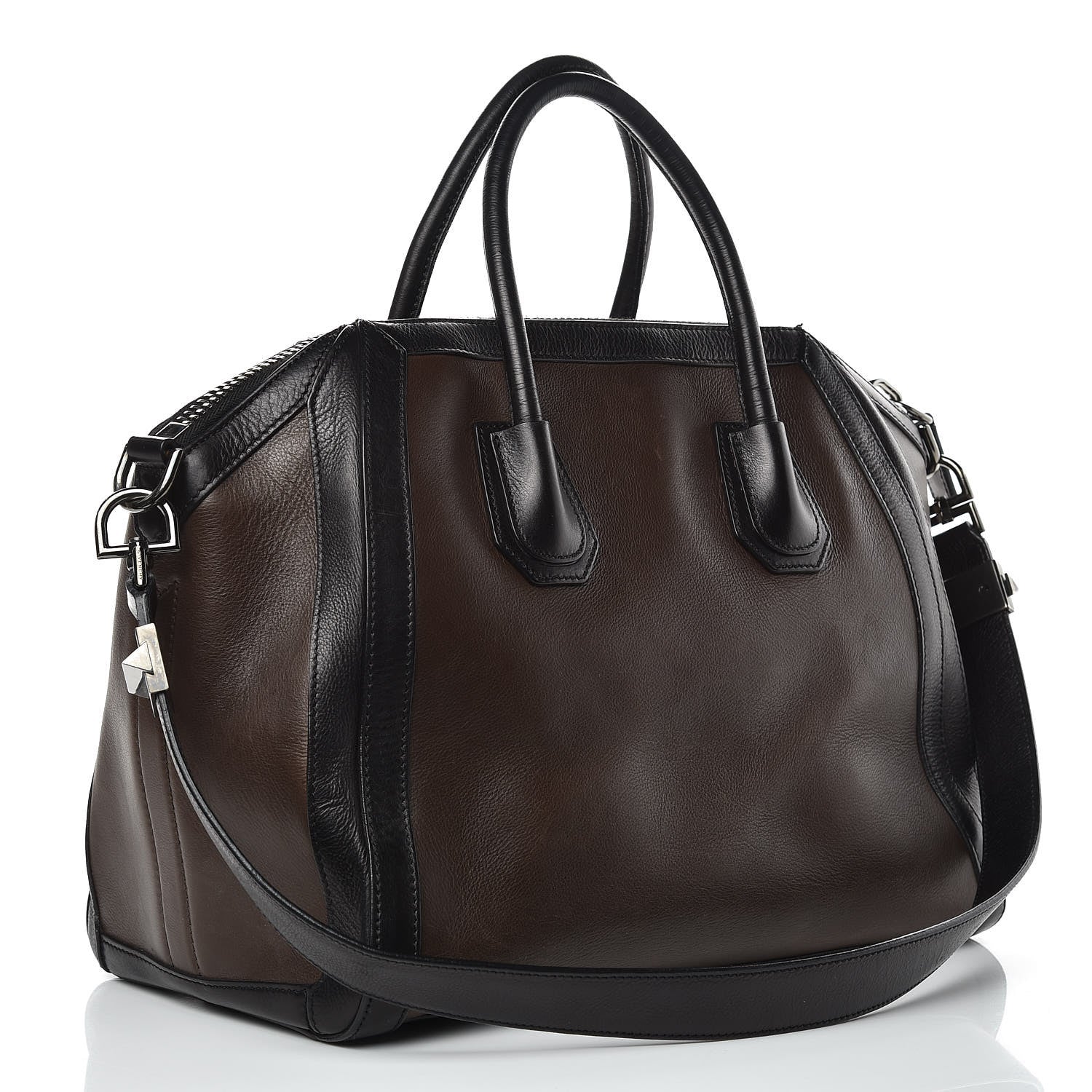 Givenchy Calfskin Medium Bi-Color Antigona Brown Black 3 of 17