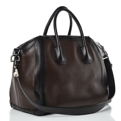 Givenchy Calfskin Medium Bi-Color Antigona Brown Black 3 of 17