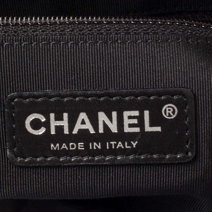 Chanel Lambskin New Bubble Quilt North South Tote Black 6 of 9