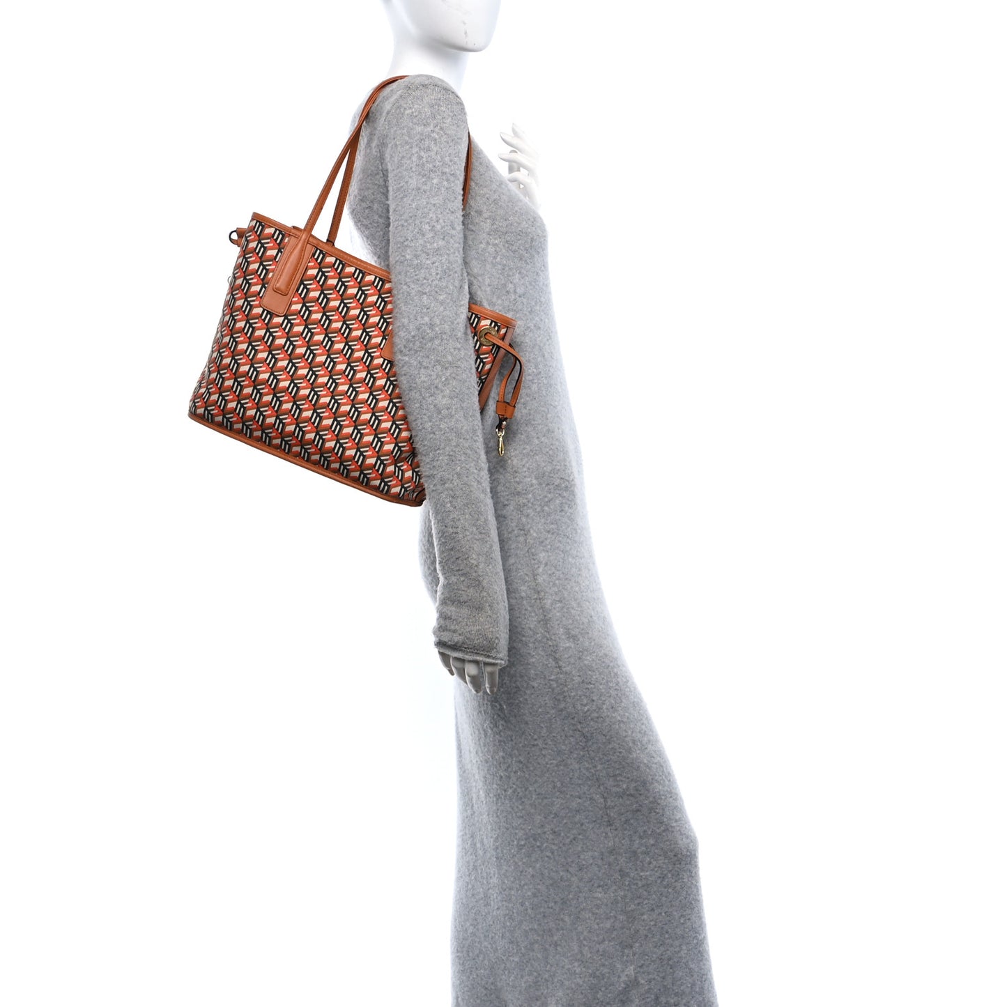 Visetos Small Liz Reversible Shopper Tote Cognac Cognac