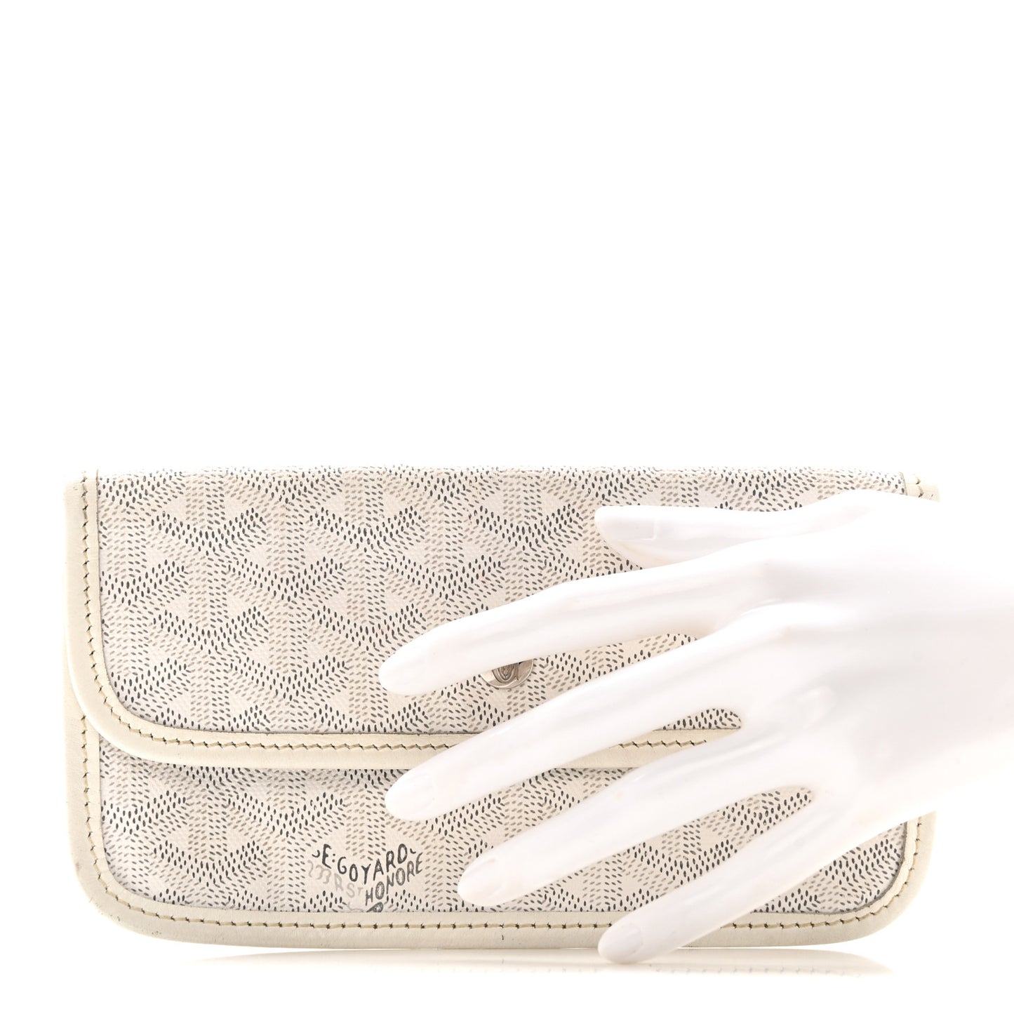Goyardine Pouch White