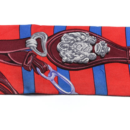 Hermes Silk Brides De Gala Bayaderes Twilly Rouge Bleu Roy Acajou 4 of 6