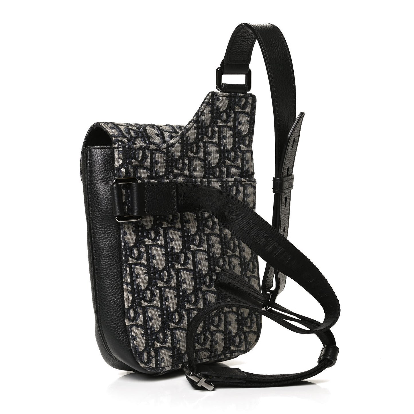 Oblique Saddle Pouch Blue