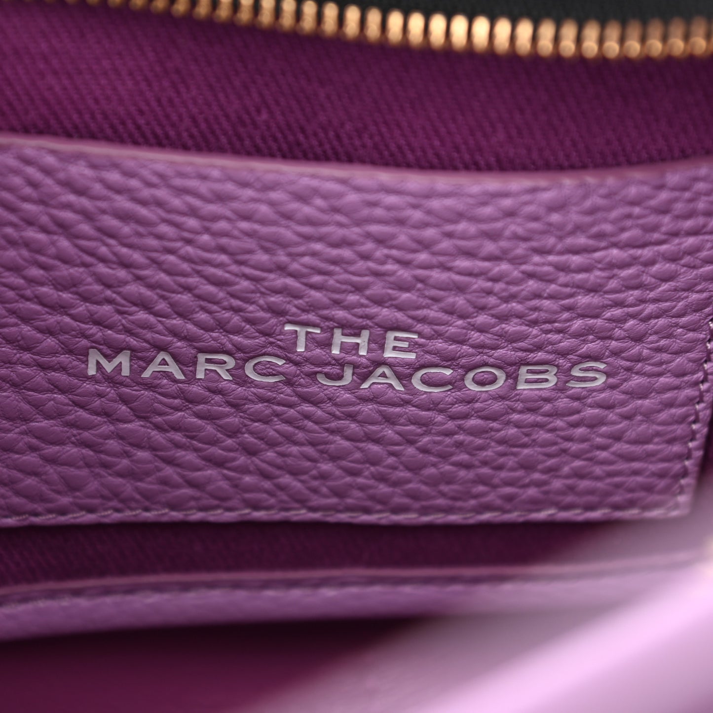 Grained Calfskin Small The Tote Bag Regal Orchid