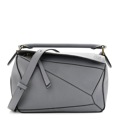 Loewe Calfskin Medium Puzzle Bag Grey 1 of 9