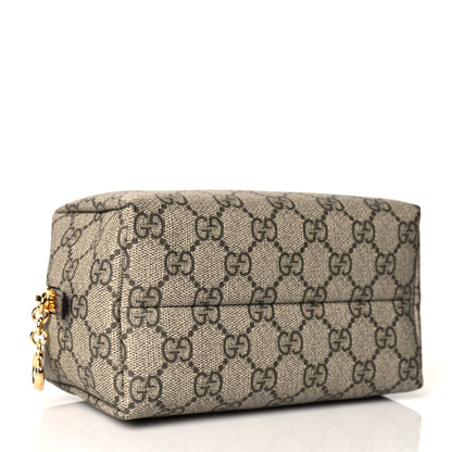 Gucci Soft GG Supreme Monogram Calfskin Medium Ophidia Cosmetic Case Beige Ebony New Acero 4 of 13