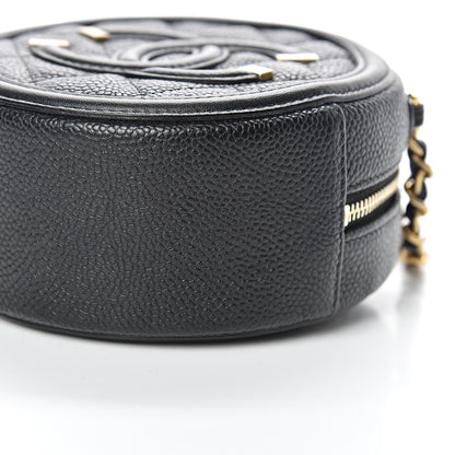 Chanel Caviar Quilted Round Filigree Crossbody Black 9 of 10
