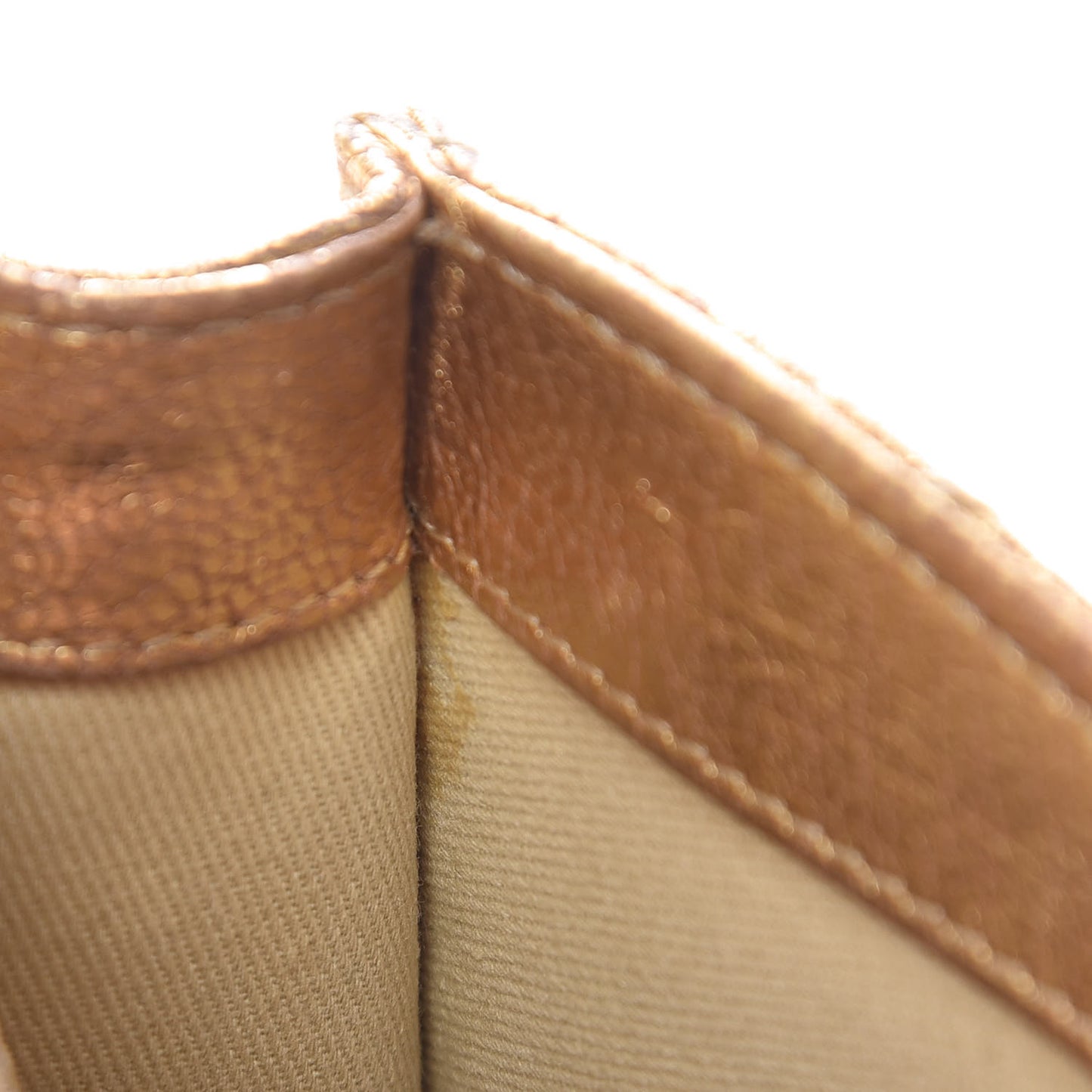 Metallic Goatskin Quilted Rita Flap Gold