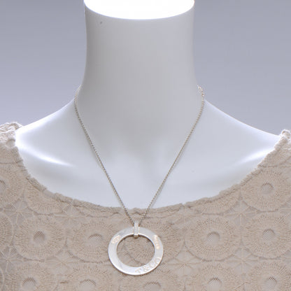 Tiffany Sterling Silver 1837 Circle Pendant Necklace 2 of 4