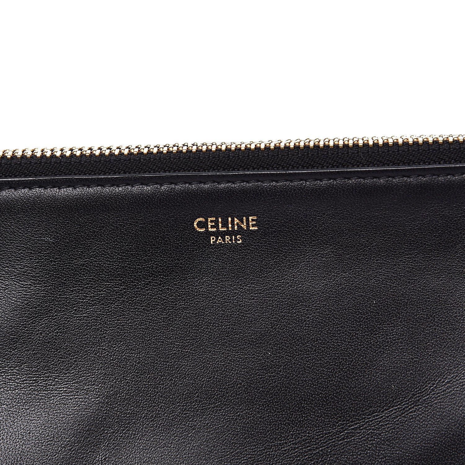 Celine Lambskin Large Trio Crossbody Bag Black 7 of 10