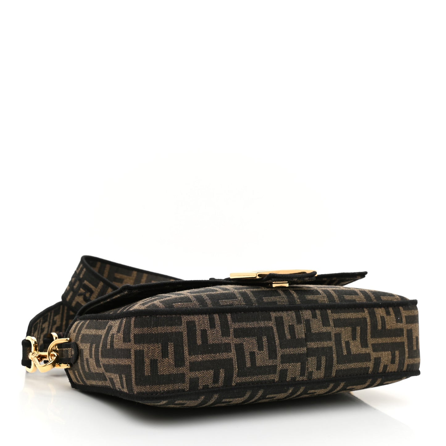 Fabric Jacquard FF 1974 Medium Baguette Tobacco Moro Black