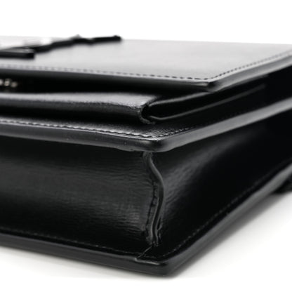 Saint Laurent Calfskin Monogram Sunset Chain Wallet Black 9 of 11