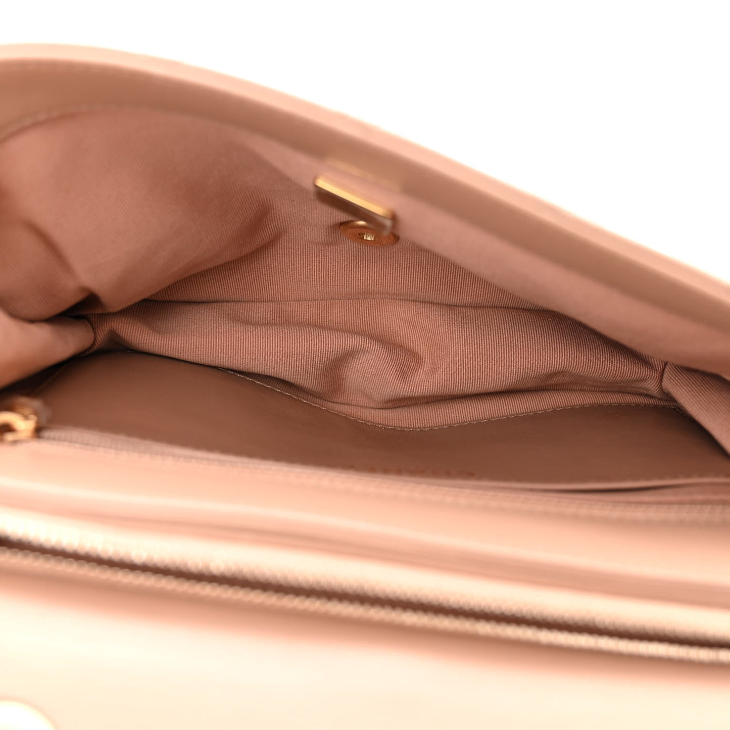 Lambskin Quilted Medium Pillow Crush Flap Beige