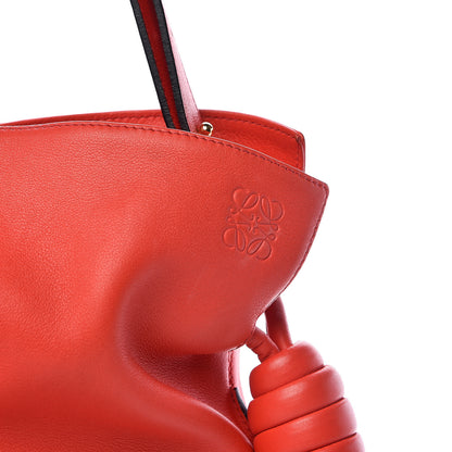 Loewe Calfskin Flamenco Knot Bag Red 8 of 15