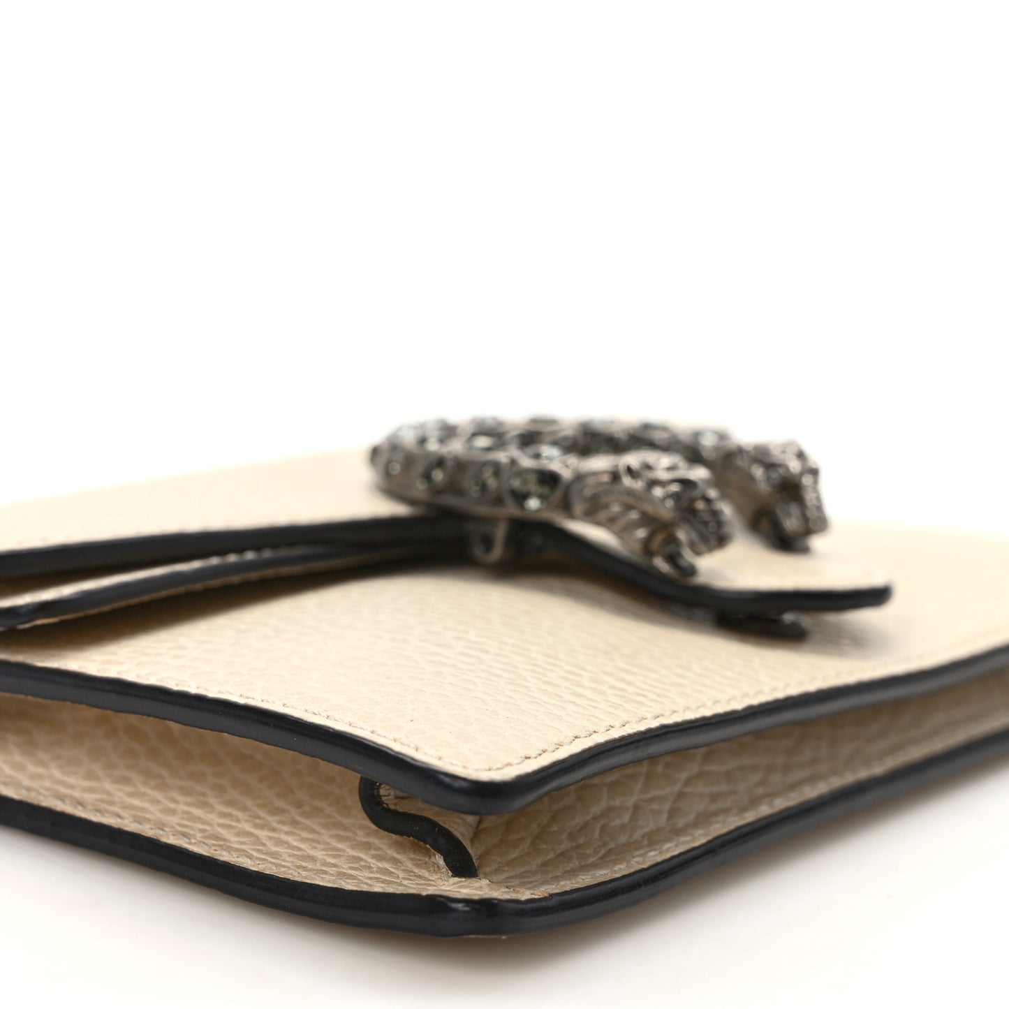 Dollar Calfskin Crystal Super Mini Dionysus Shoulder Bag Mystic White Black Diamond