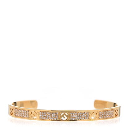 Fendi Metal Crystal F Is Fendi Bracelet S Gold 1 of 7