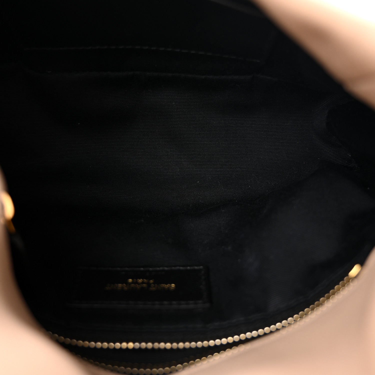 Saint Laurent Lambskin Quilted Toy Loulou Puffer Monogram Chain Satchel Dark Beige 5 of 10