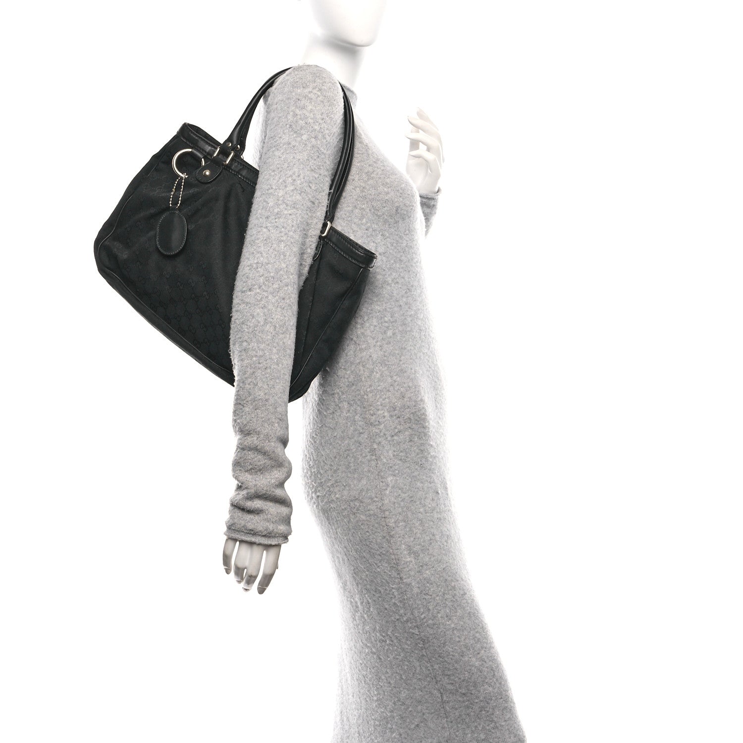 Gucci Monogram Medium Sukey Top Handle Tote Black 2 of 10