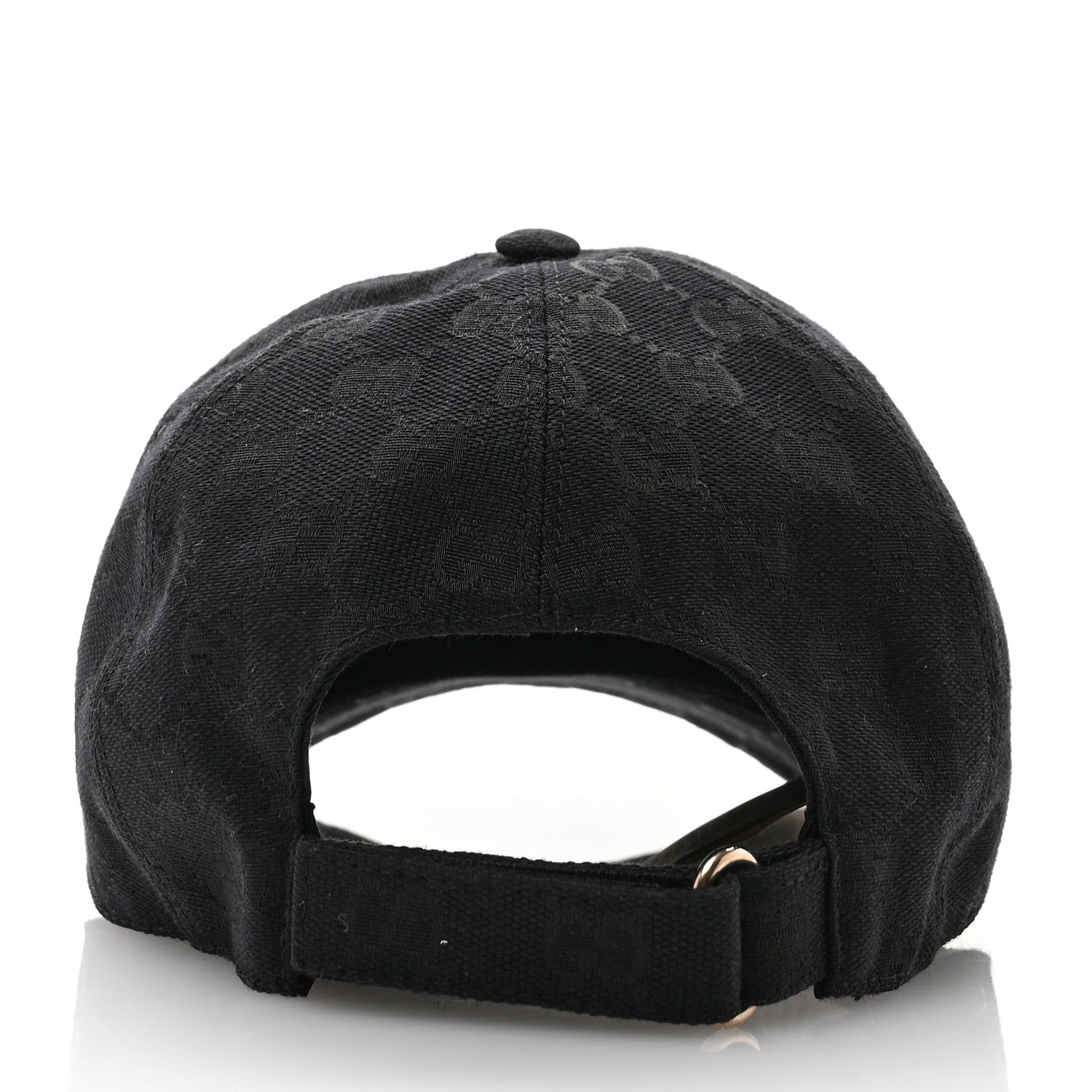 Gucci Monogram Textured Dollar Calfskin Zeno Baseball Hat S Black 6 of 11