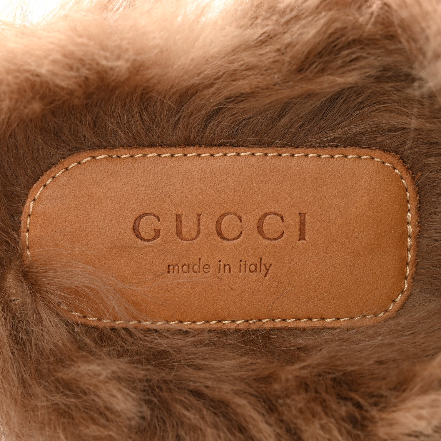Gucci Calfskin Fur Womens Princetown Slippers 35.5 Vintage Bordeaux 7 of 15