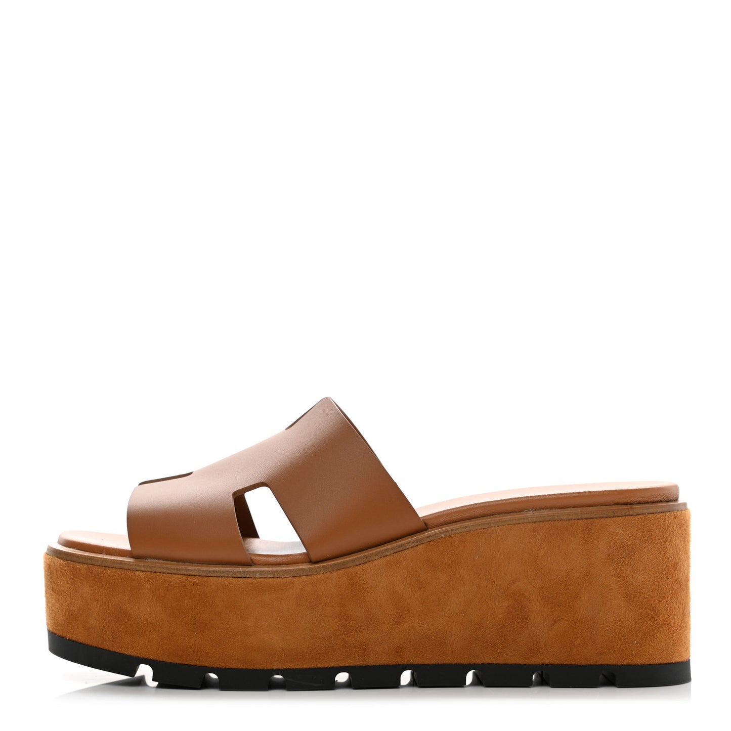 Calfskin Suede Eze 30 Sandals 39 Naturel