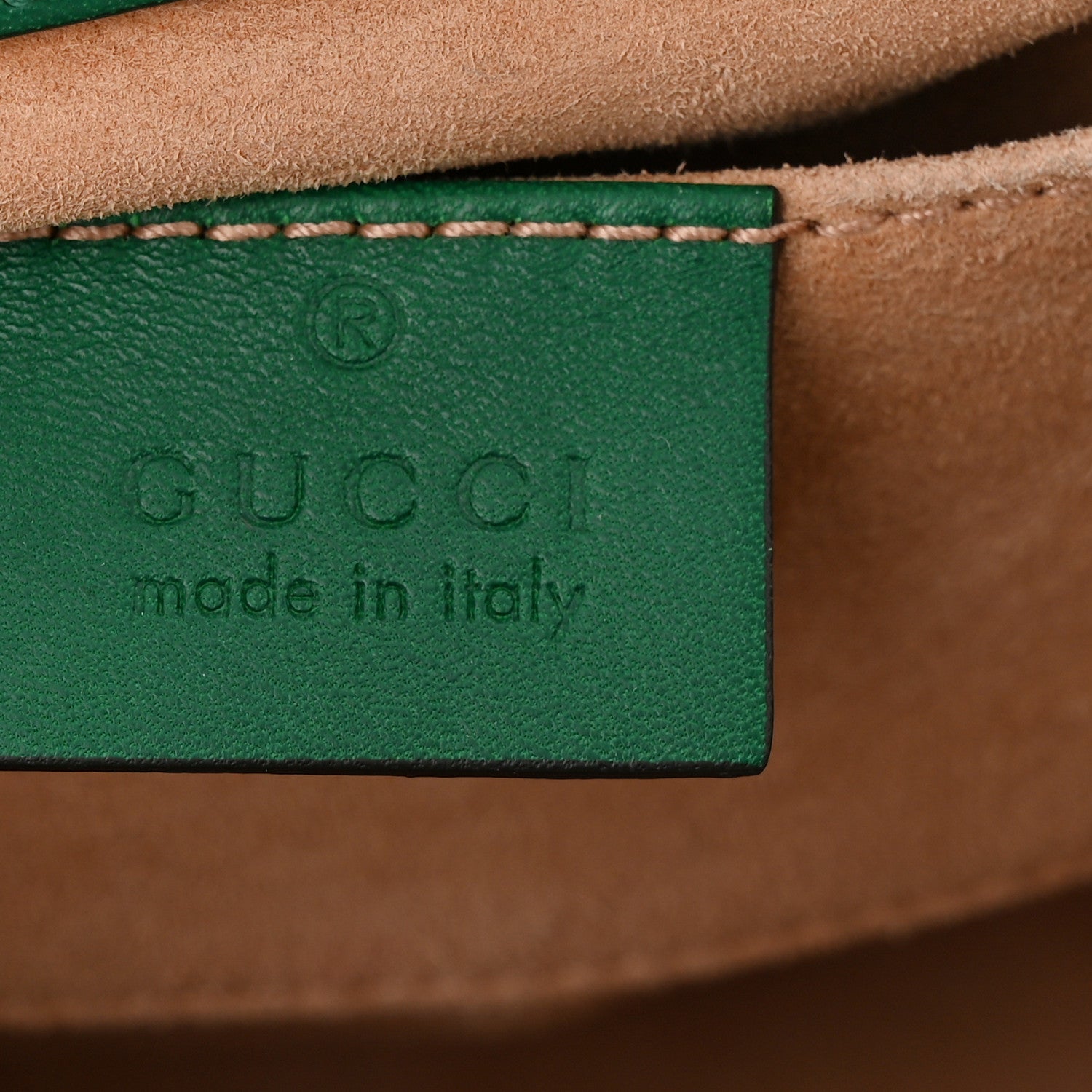 Gucci Calfskin Studded Small Padlock Shoulder Bag Emerald 5 of 10