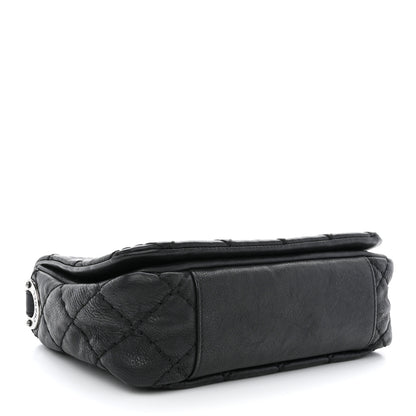 Chanel Calfskin Quilted Double Stitch Flap Black 4 of 10