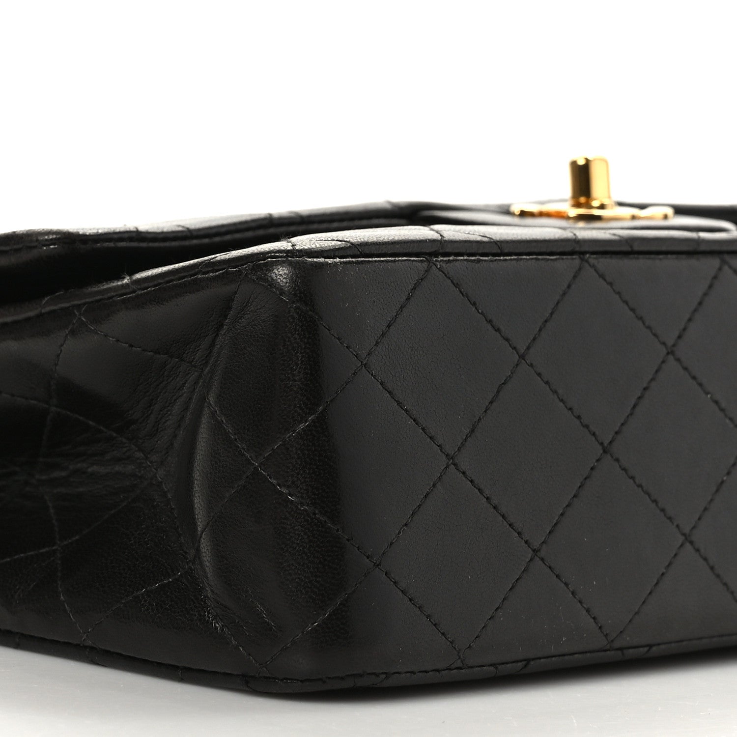 Chanel Lambskin Quilted Medium Double Flap Black 8 of 9