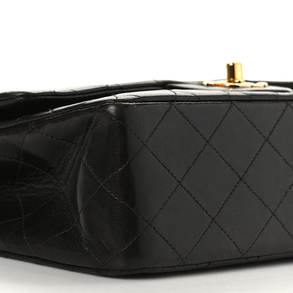 Chanel Lambskin Quilted Medium Double Flap Black 8 of 9