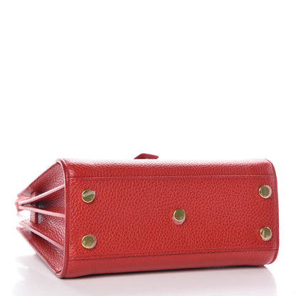 Saint Laurent Grained Calfskin Nano Sac De Jour New Red 4 of 10