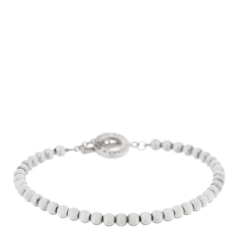 Sterling Silver 4mm Beads Toggle Bracelet