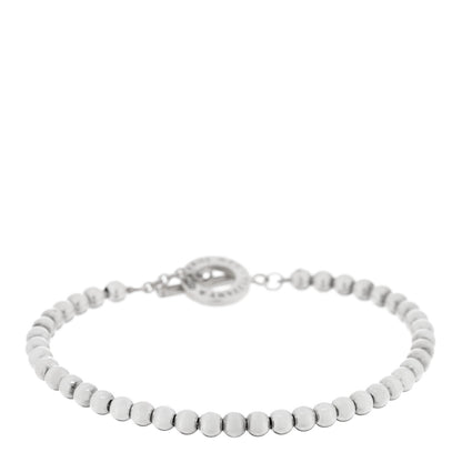 Tiffany Sterling Silver 4mm Beads Toggle Bracelet 2 of 3
